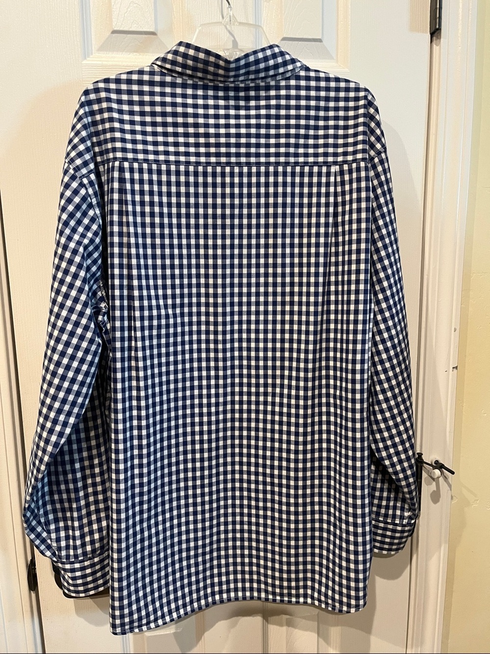 Beverly Hills Polo Club Blue and White Checked Button-Down Shirt - Picture 4 of 4